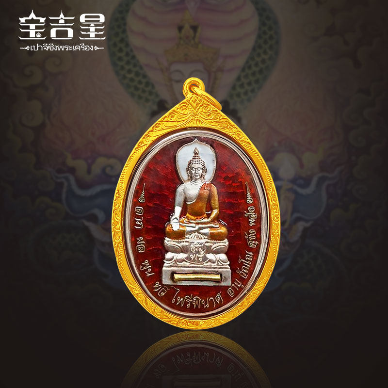 泰国佛系牌正品 龙婆坤珐绘版 红龙牙帕丽碧纳佛 佛历2558年