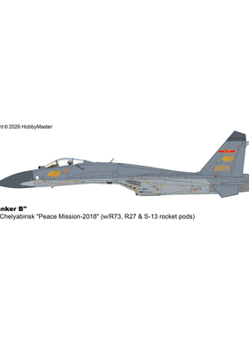 7月 HA6014b 中国苏27战斗机 Su-27SK和平使命2018 R73 R27和吊舱