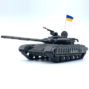 ARTISAN 乌克兰 T-64BV主战坦克 T64 带国旗 完成品模型摆件