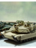 Panzerkampf Американский основной боевой танк M1A2 TUSK1 AbramsM1 в 1/72 песочного цвета.