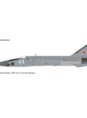 8月 HA5655 米格25 MIG-25BM Ahtubinsk Airfield 1987年(4xKH58)