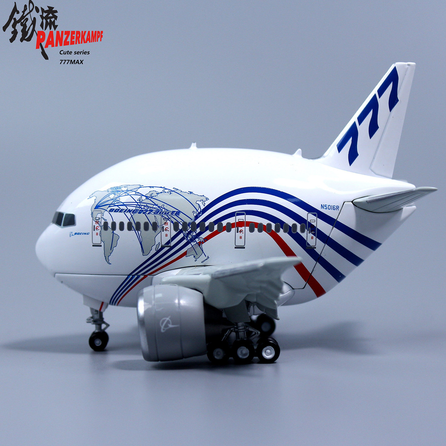 铁流 70107PA 波音777MAX原厂客机 Q版系列 蛋机 合金材质
