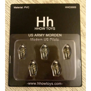 兵人 HHC0005 现代美国飞行员5人装 配战机CW和HM和JC等可用