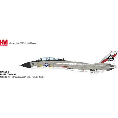 F14战斗机VF-41黑王牌中队合金