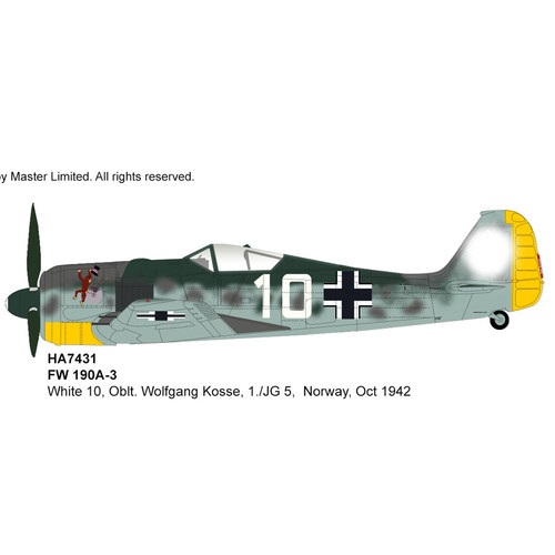 190A-3战斗机1942年合金成品