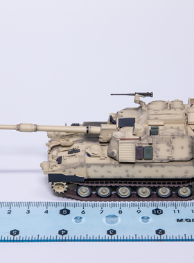 T-MODEL 美国M109A7自行榴弹炮 155毫米炮 沙色款 完成品模型静态