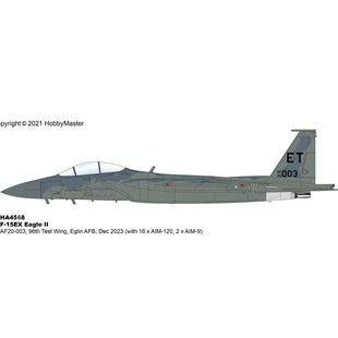 10月 F15戰(zhàn)斗機(jī) HA4568 AF20 003 15EX 16xAIM120 2xAIM9 2023
