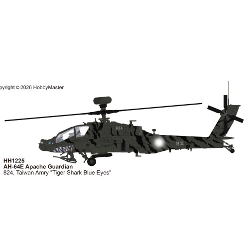 10月 HH1225 AH-64E阿帕奇直升机 台824 