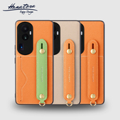 「花虎清仓链接」适用OPPO 高级全包 女手腕真皮高端Reno9防摔曲面插卡带挂绳支架男士 Reno10Pro 手机壳新款