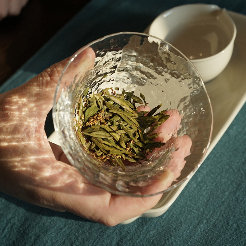【对白茶舍】2025年桂花龙井 新茶花茶桂花茶绿茶杭州送礼茶叶