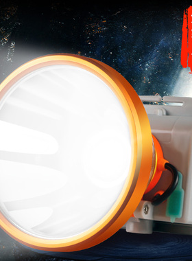 长时间续航头灯强光18650锂电可充电超亮远射led矿灯头戴式手电筒