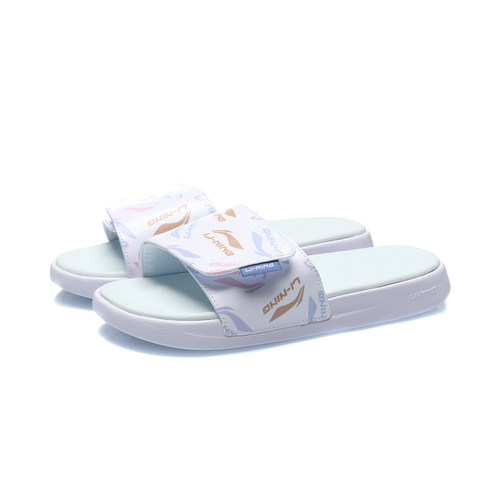 李宁女款防滑透气运动拖鞋透气