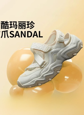 李宁女子凉鞋2025夏季新款猫爪 SANDAL魔术贴运动潮流凉鞋AGUV004