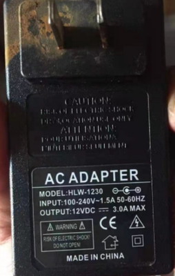 适用HLW-1230液晶显示器显示屏电源适配器电源线12V3A通用充电器