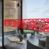 新年福字中式 厨房玻璃门防撞贴纸客厅阳台推拉移门静电窗花贴 风格