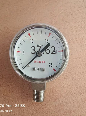 兆丰不锈钢压力表 1/4NPT径向316无油减压阀厂家直销1.6 25 40MPa