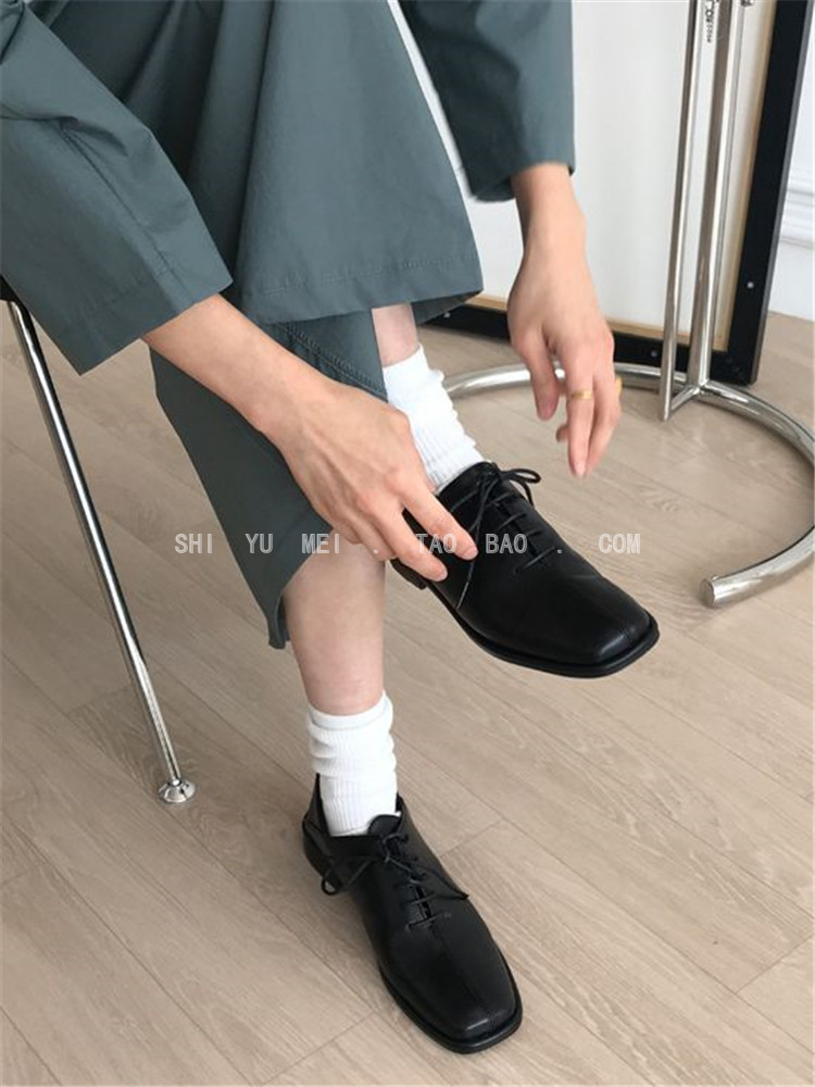 懒人小皮鞋与美韩国低跟两穿