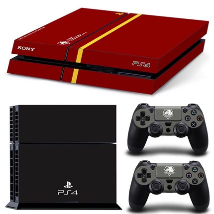 老款PS4主机贴纸 机身贴纸 PS4 PRO手柄贴 合金装备5 幻痛限定版