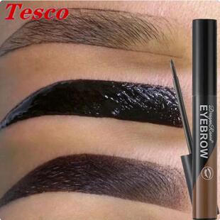 black brown removable eyebrows gel tattoo tinting makeup眉膏