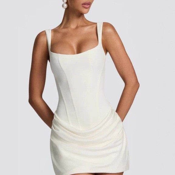 欧美188抹胸肩带式短款绑带性感辣妹连衣裙Dress外贸货源聚会短裙