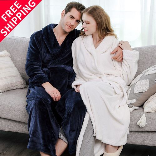 特价浴袍情侣款睡衣 winter pajamas gown women men bathrobe