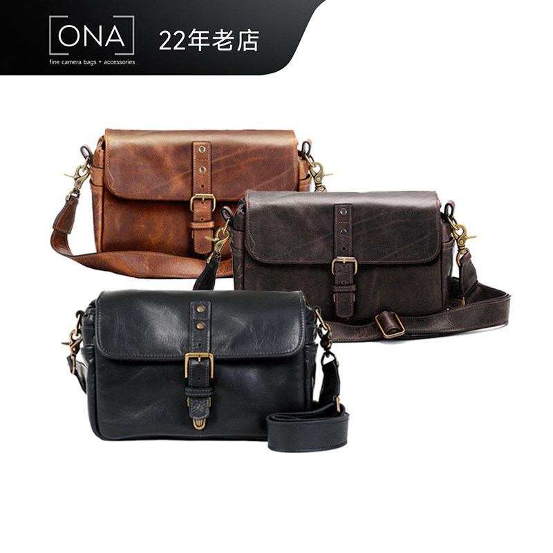 ONA柏威里头层牛皮摄影包图片