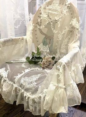 洛丽塔纯白色百搭欧式风窗帘纱