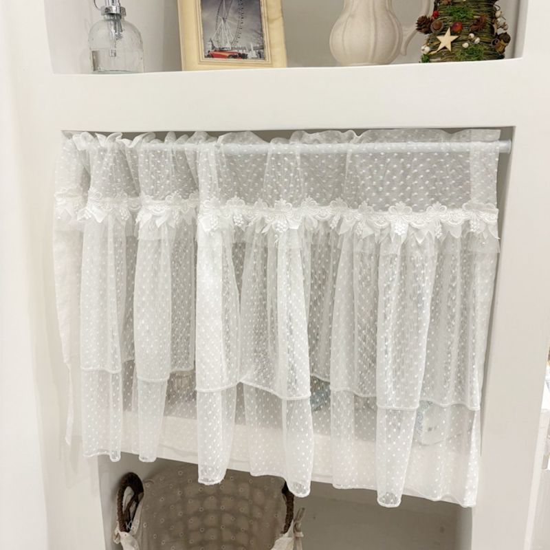 法式田园小窗户半截帘