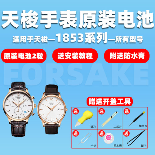 适用于天梭1853梦幻系列T033210A/T033410A/T033410B原装手表电池