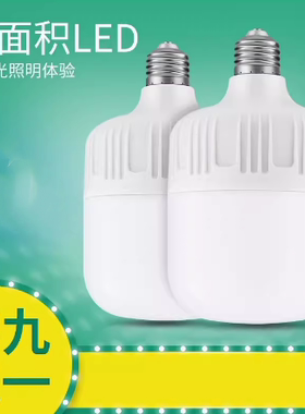 led灯泡超亮节能e27螺口家用车间白光防水球泡20瓦30瓦50照明光源