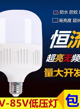 12V36V48V60伏低压灯led灯泡超亮节能省电家用e27螺口夜市地摊灯
