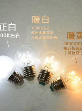 LED灯泡节能家用螺口仿钨丝2瓦