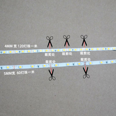 12v高亮5mm超窄 LED软灯条285柜台沙盘广告灯箱建筑模型软灯带