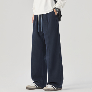 COOLJU裤局子男生春秋美式复古cleanfit简约宽松日系直筒休闲裤