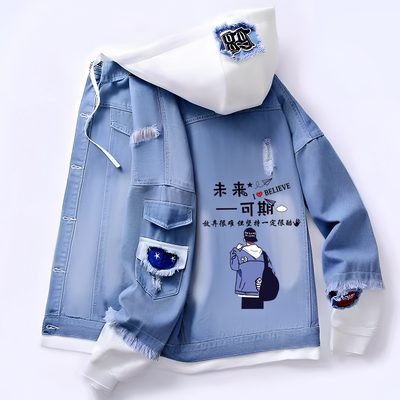 新款帅气休闲青少年春秋装宽松