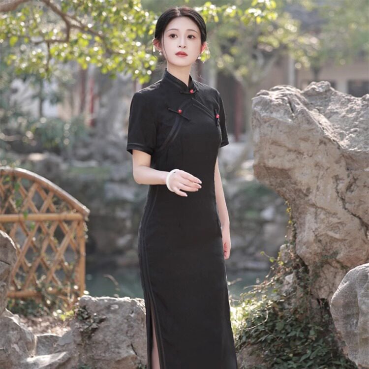 旗袍改良年轻款少女轻奢高级感