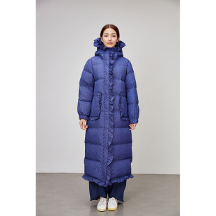 2025冬季新品女式羽绒服长款过膝超出到脚踝外套90白鸭绒加厚保暖
