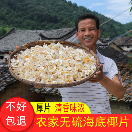 海底椰片250g农家生晒无硫海底椰新鲜海底椰干片可搭雪梨干无花果