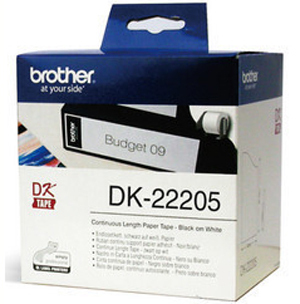 兄弟DK-22205标签打印纸标签纸DK-22210标签带62mmX30.48米QL-700