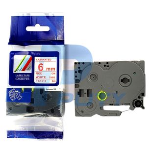 212 d200 适用兄弟标签机色带纸TZ2 300BT6mm白底红字 P700