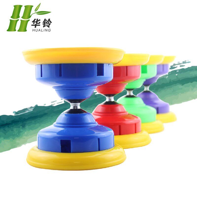 华铃双头空竹专卖 儿童成人初学 16响 扯铃 风竹 包邮