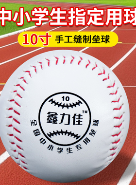 垒球小学生专用儿童投掷中考运动会标准软式棒球10寸12寸比赛训练