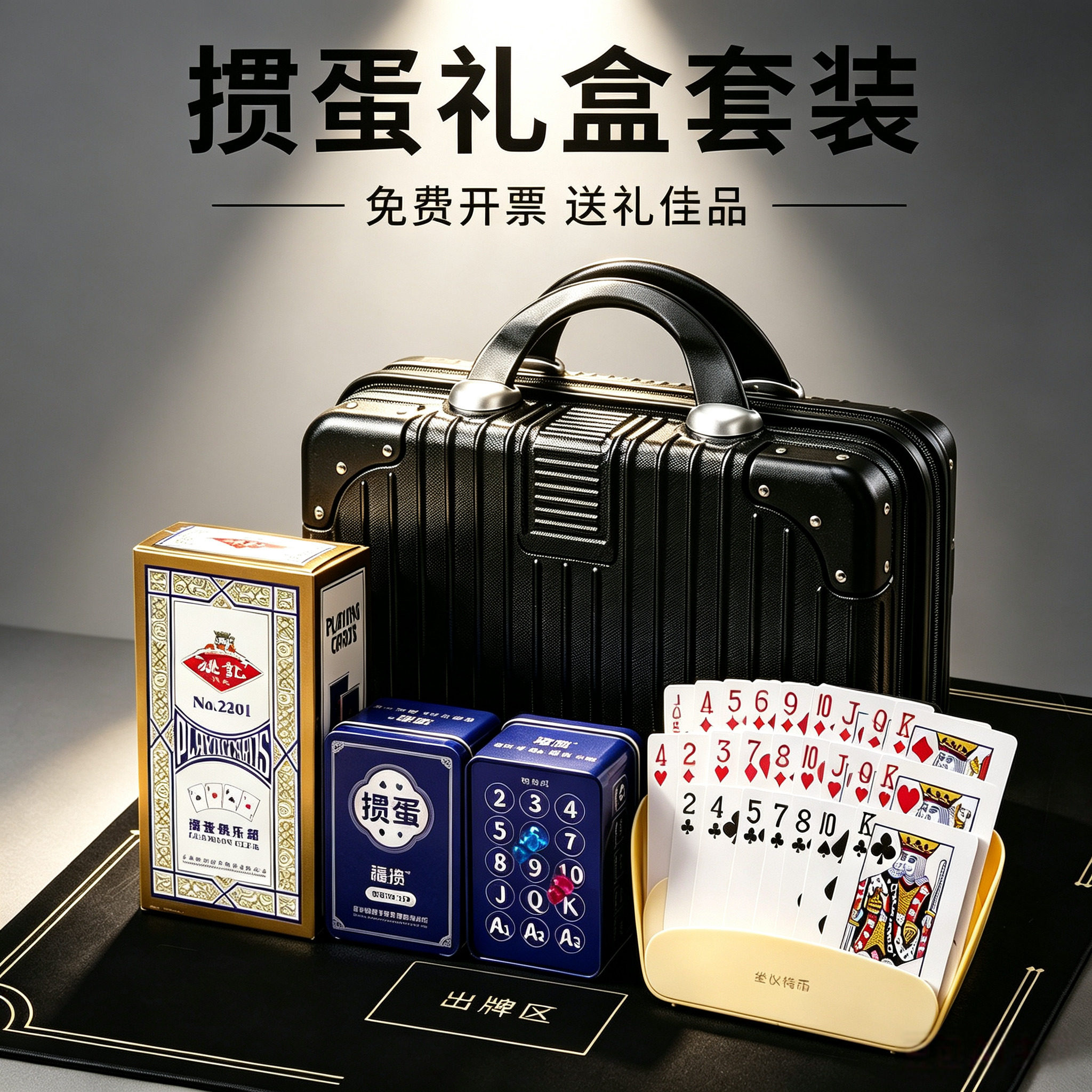 掼蛋专用扑克牌礼盒套装图片