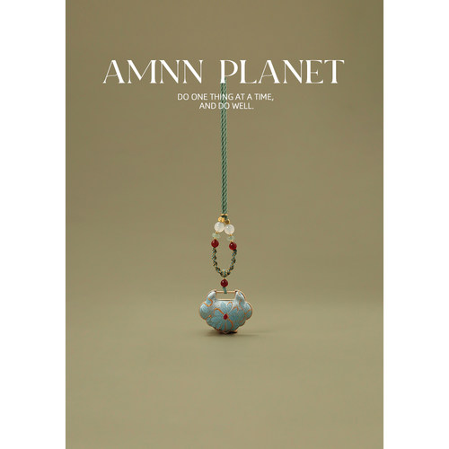 AMNN 如意吉祥锁项链国风吊坠宋锦手工原创包包汽车挂饰送礼佳品