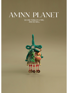 AMNN 端午万字结艾草门把手挂饰2025新款葫芦扫帚氛围场景布置