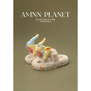 家居外穿增高棉鞋 女秋冬新款 好运大眼睛毛茸茸厚底毛毛拖鞋 AMNN