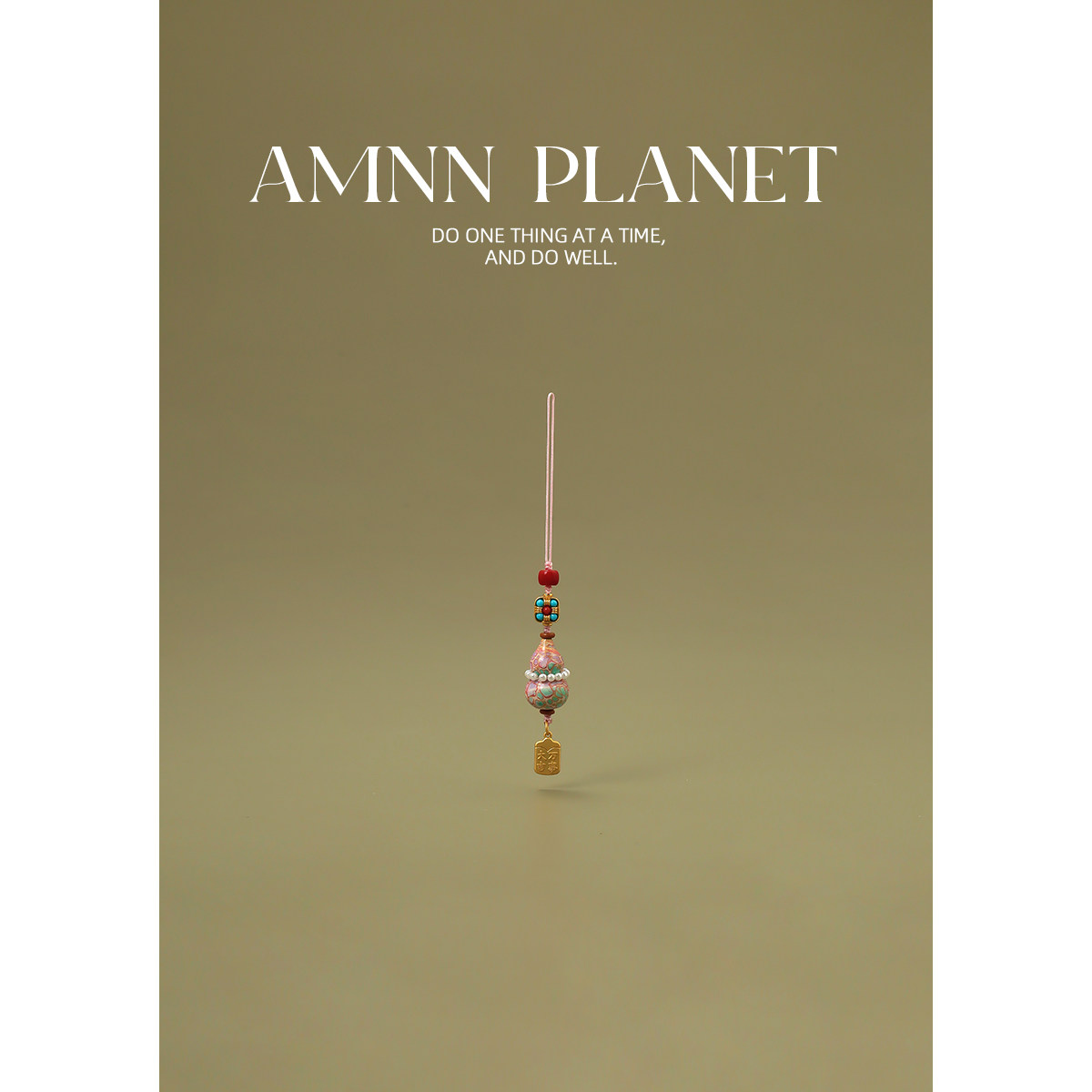 AMNN 非遗大漆葫芦手机链挂件精致手工编织福禄平安包包吊坠挂饰