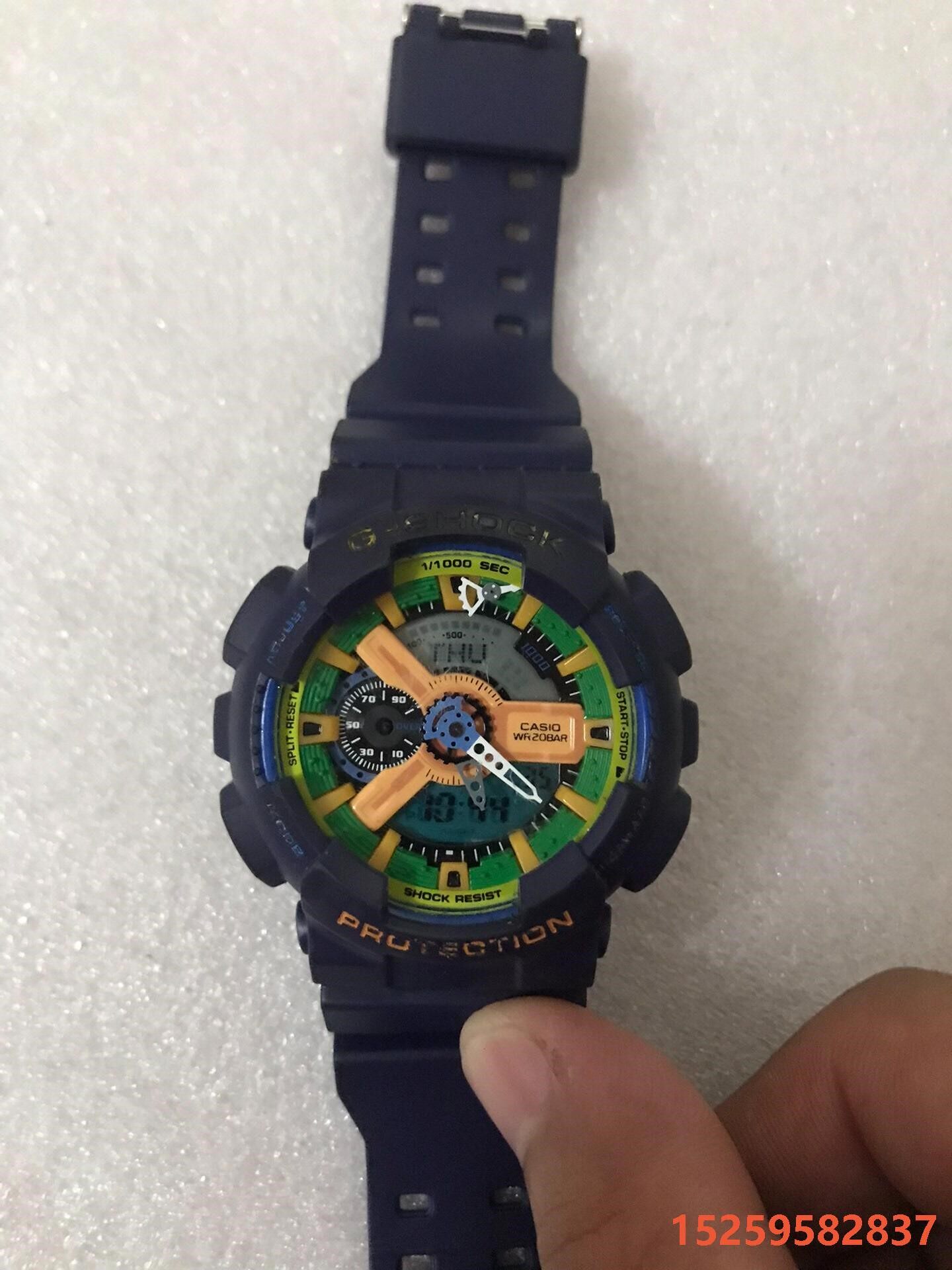 卡西欧casio g-shock ga-110gb积木蓝色拍议价