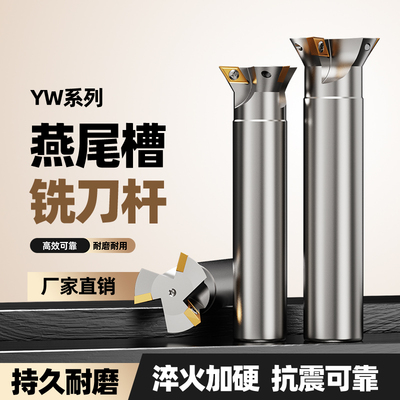 YW数控燕尾槽铣刀杆内孔鸠尾V型槽刀杆CNC直柄燕尾刀45度55度60度