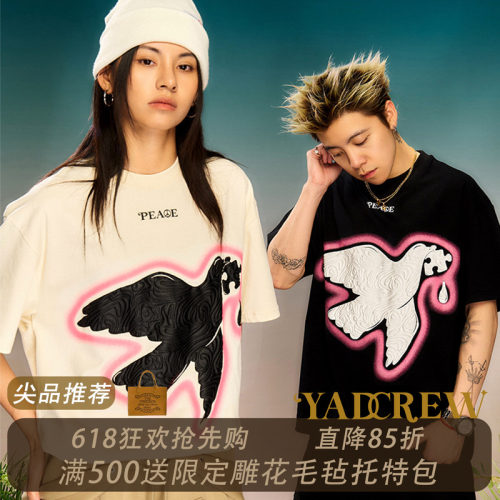 YADcrew美式和平鸽短袖